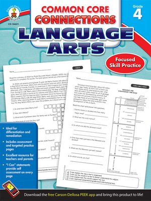 cover image of Common Core Connections Language Arts, Grade 4